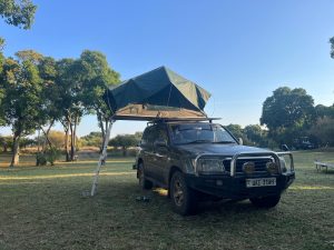 Toyota Land Cruiser with Rooftop Tent
