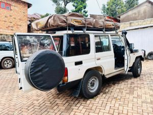 Toyota Land Cruiser with Rooftop Tent